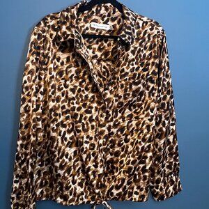 Rebecca Minkoff Animal Print Blouse